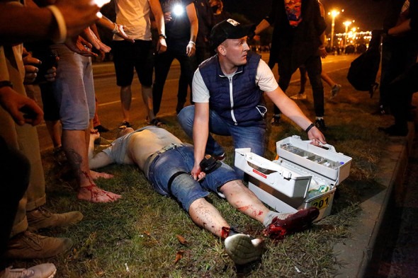 Как прошла ночь протестов в Белоруссии. Репортаж из Минска
