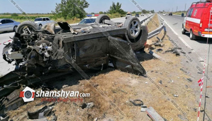 Երևան-Երասխ ավտոճանապարհին բախվել են BMW, Mercedes ավտոմեքենաները և ՊՆ բեռնատարը. կան վիրավորներ