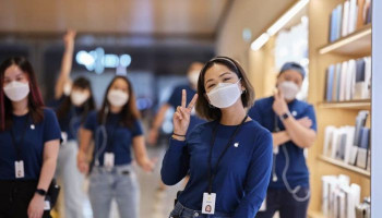Apple Design Teams Develop Special Face Masks for Employees