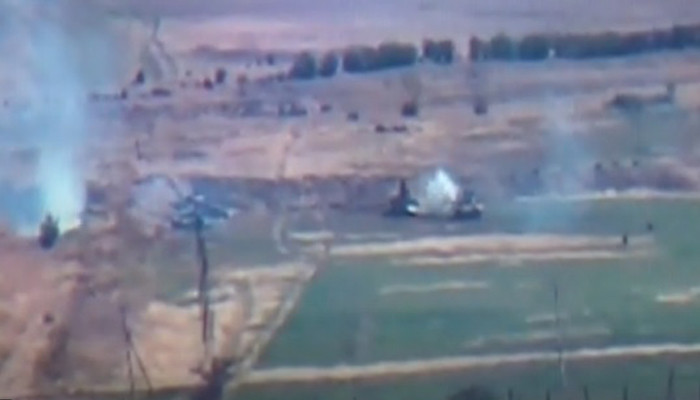 Видео уничтожения танков вооруженных сил Азербайджана