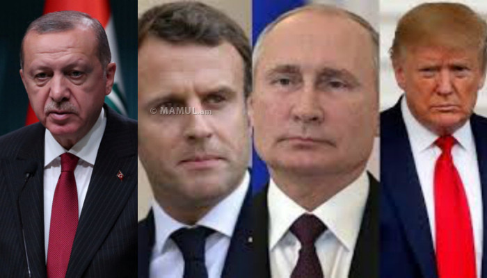 Trump, Putin and Macron call for immediate ceasefire in Karabakh but Turkey's Erdogan demands 'full Armenian withdrawal'