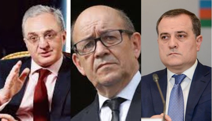 Главы МИД Франции, Армении и Азербайджана провели переговоры