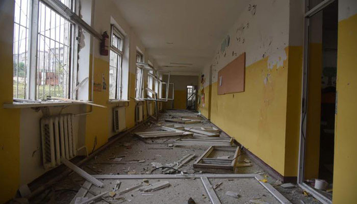 Ադրբեջանի հարվածները Ստեփանակերտի դպրոցների և մանկապարտեզների վրա