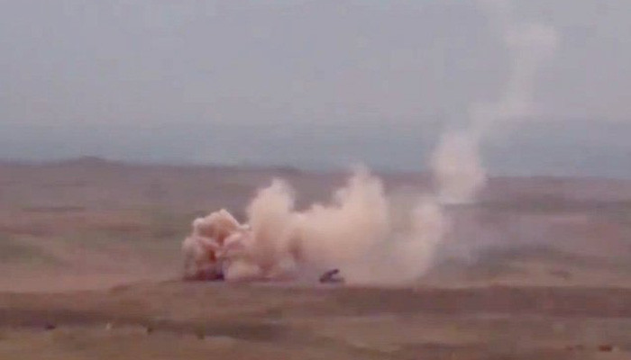 Armenian units had recently destroyed four enemy D-30 howitzers with their crews and ammunition