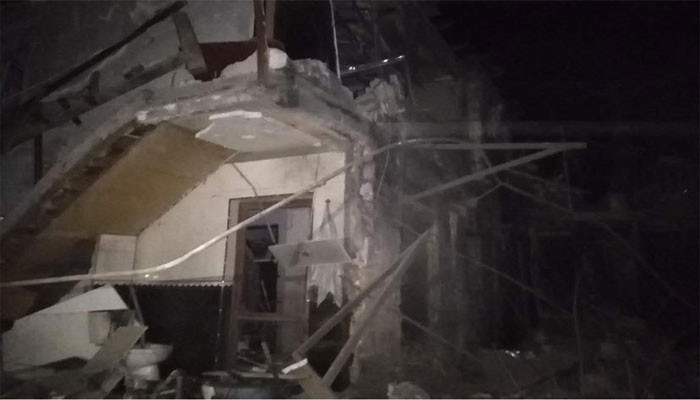 Ստեփանակերտում հրթիռակոծությունից 2 հարկանի բնակելի տունն ամբողջությամբ ավերակի է վերածվել