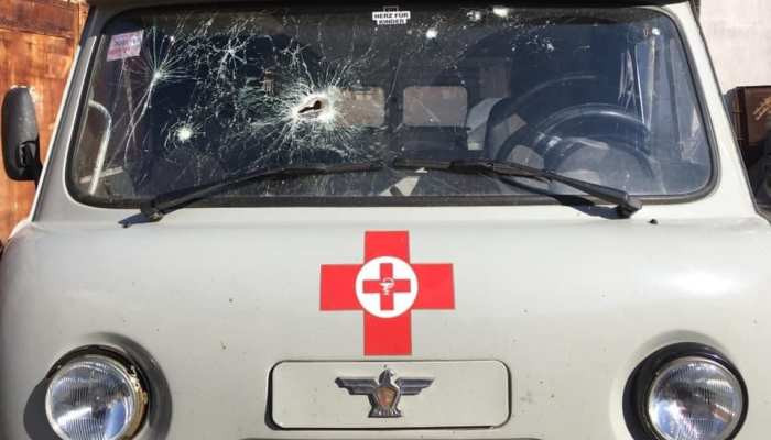 Азербайджанцы совершенствуются в терроризме. Обстрелян автомобиль скорой помощи