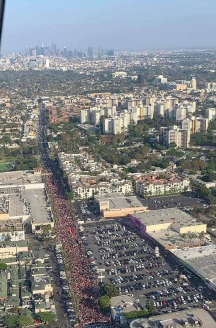Armen Baibourtian: More than 150,000 Armenian Americans peacefully marched today through Beverly Hills to condemn the Azerbaijani-Turkish aggression