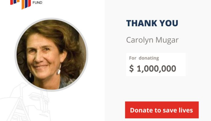Քերոլին Մուգարը 1 միլիոն դոլար է նվիրաբերել «Հայաստան» համահայկական հիմնադրամին