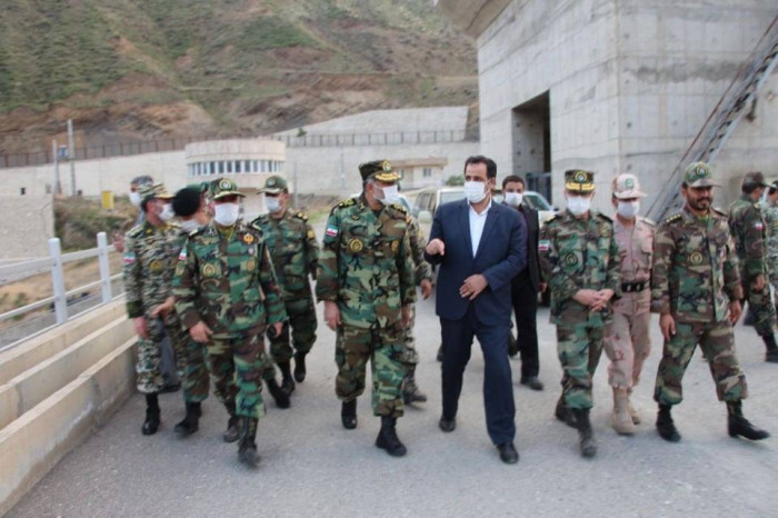 The commander of ground forces of Iran visited Khudaferin dam