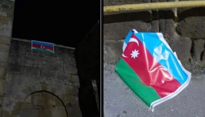 Տեսանյութ.Լեզգիները ցած են նետել ադրբեջանական դրոշը.Ո՞վ է իրավունք տվել արծիվների երկրում քոչվորների դրոշը կախել