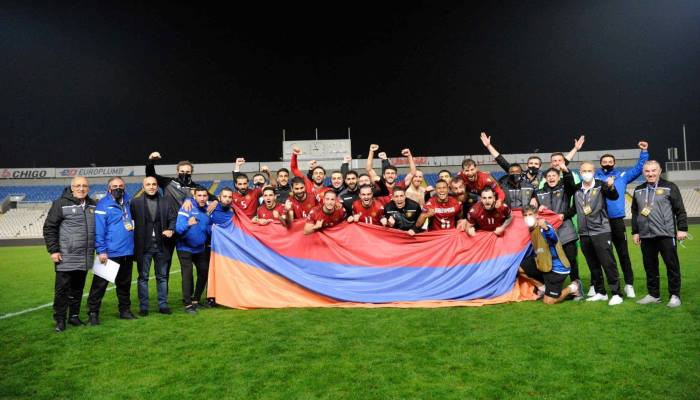 Հայաստանի ազգային հավաքականը պատմության մեջ առաջին անգամ դարձավ ենթախմբի հաղթող