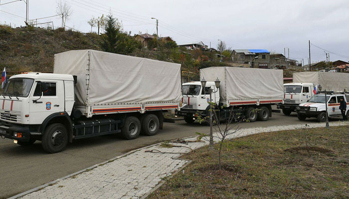 МЧС Азербайджана сопроводило гуманитарный груз из России в Карабах
