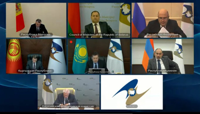 Пашинян принимает участие в заседании Евразийского межправительственного совета