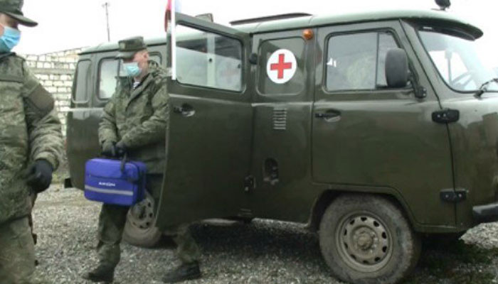 Ռուս խաղաղապահների առաջին բժշկական մոբիլ բրիգադները սկսել են բուժօգնության տրամադրումը Լեռնային Ղարաբաղում
