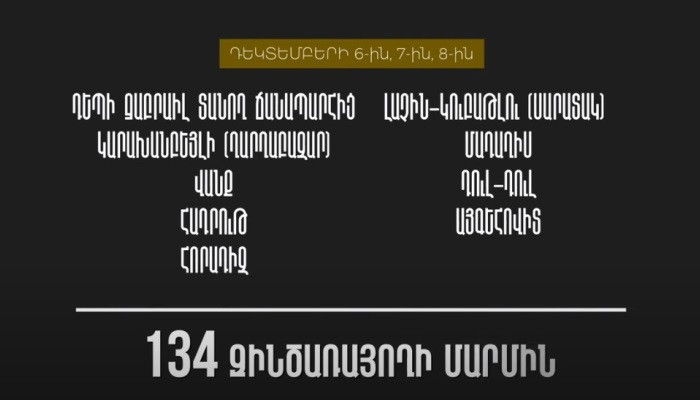 Վերջին 3 օրերին դուրս է բերվել 134 զինծառայողի մարմին. ՀՀ ՊՆ
