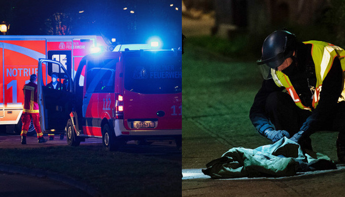Four people seriously injured in shooting in Berlin as police launch manhunt for perpetrators