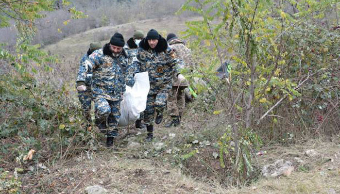В Гадруте и в Джракане обнаружены останки 1 военнослужащего и 3 гражданских лиц