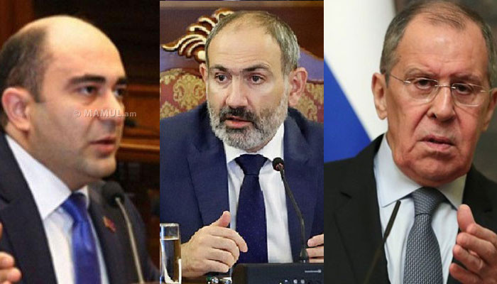 Эдмон Марукян: Пашинян заявлял, что Лавров должен смириться с тем, что в Армении изменились реалии