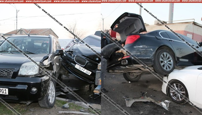 Երևանում իրար են բախվել 7 մեքենա