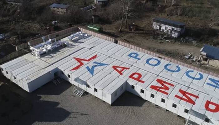 В Арцахе для российских миротворцев установили еще 4 блок-модульных городка