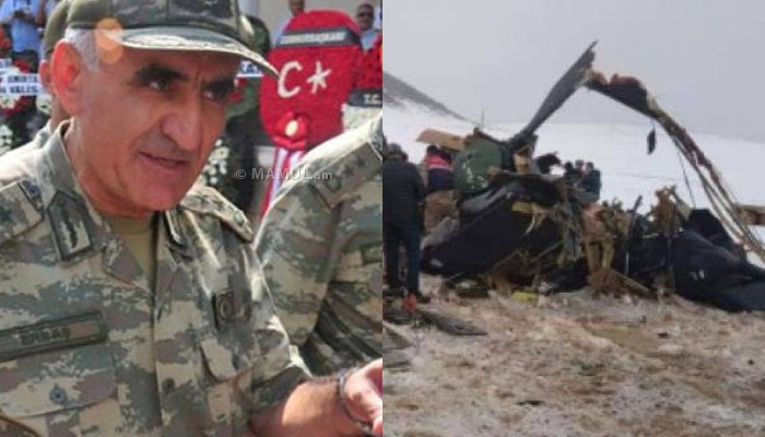 Турецкий генерал Осман Эрбаш погиб в результате крушения вертолета