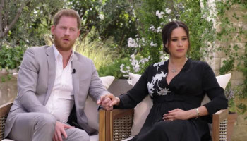 Harry and Meghan invoke Diana in first Oprah clip and say ‘fear of history repeating itself’ forced them to leave UK