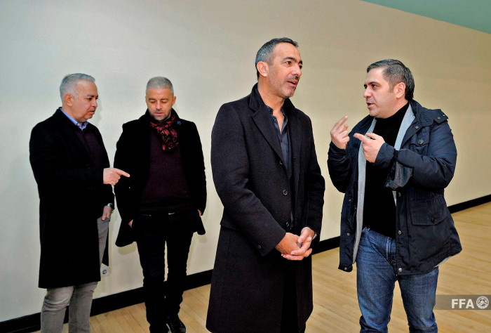 FFA president Armen Melikbekyan met with Youri Djorkaeff