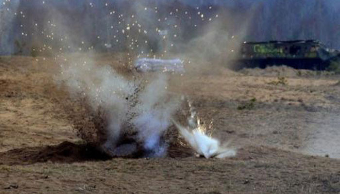 Военная машина ГПС Азербайджана подорвалась на мине