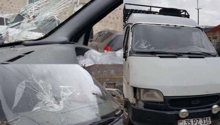 It is highly likely that Azerbaijanis threw stones at the car