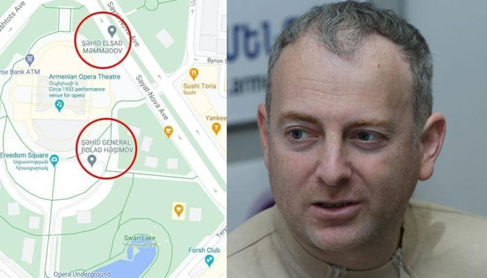 Александр Лапшин о переименовании улиц в Ереване на картах #Google