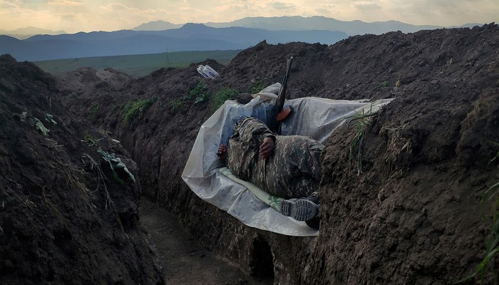 The "Resting Soldier" was awarded in World Press Photo Contest