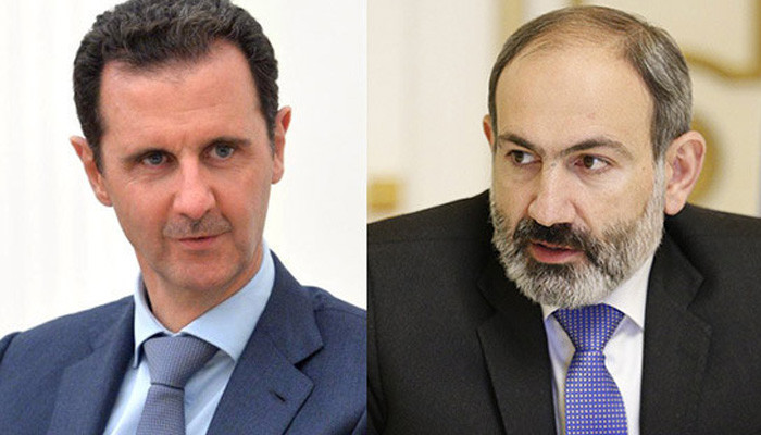 Никол Пашинян направил поздравительное послание президенту Сирии