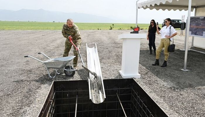Ильхам Алиев заложил в Зангилане фундамент международного аэропорта