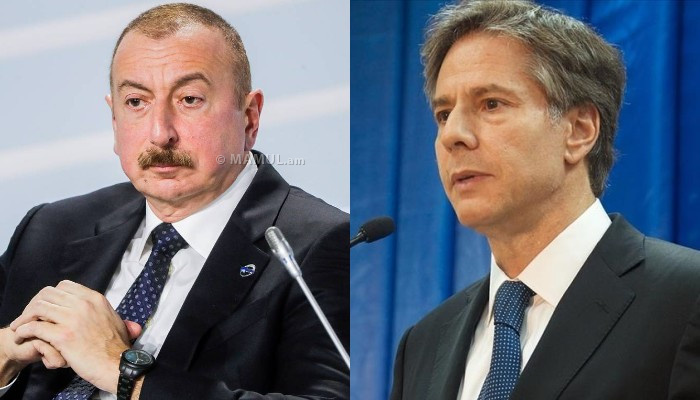 Алиев обсудил с Блинкеном слова Байдена о геноциде армян