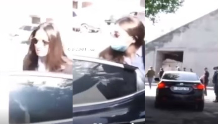 Ինչպես է Մանե Գևորգյանը մեքենայի դուռը փակում լրագրողների դեմքին