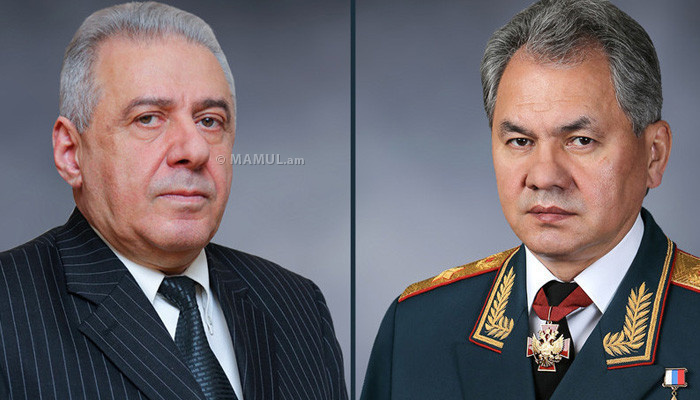 Шойгу провел переговоры с министром обороны Армении