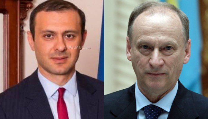Армен Григорян и Николай Патрушев обсудили ситуацию на армяно-азербайджанской границе