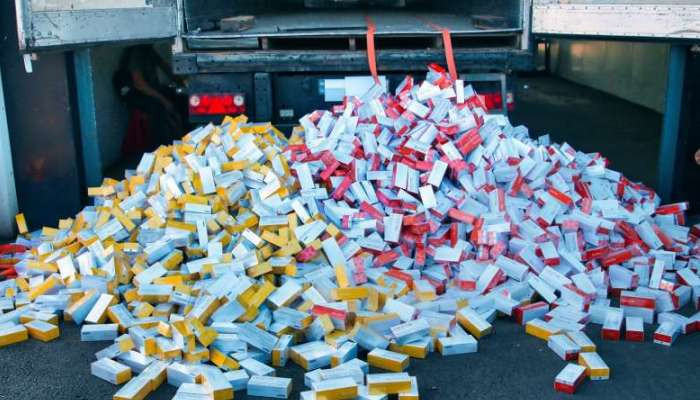 На границе с Арменией задержан крупный груз контрабандных сигарет