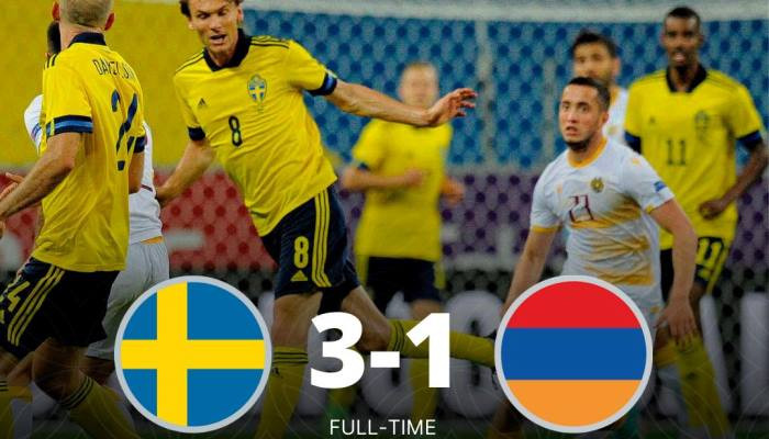 Հայաստանը 1:3 հաշվով պարտվեց Շվեդիայի հավաքականին