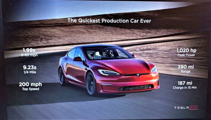 #Tesla представила свой самый быстрый электромобиль
