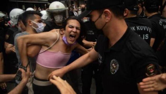 Turkish police fire tear gas to disperse Pride march in Istanbul