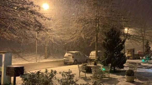В Бразилии выпал снег