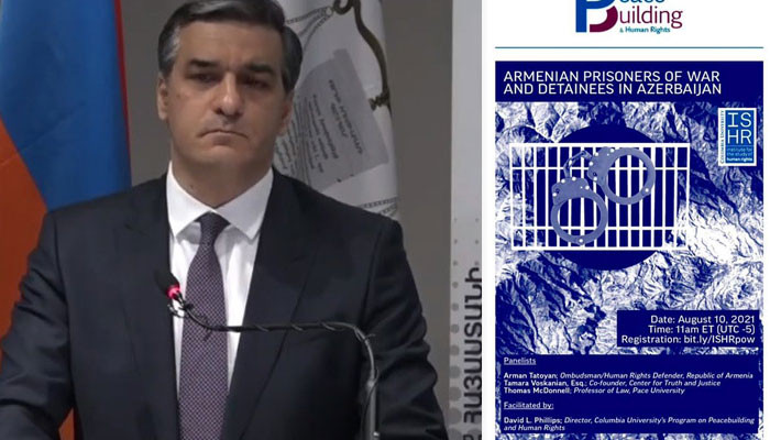 Ombudsman of Armenia presented evidence of illegal detention of Armenian prisoners