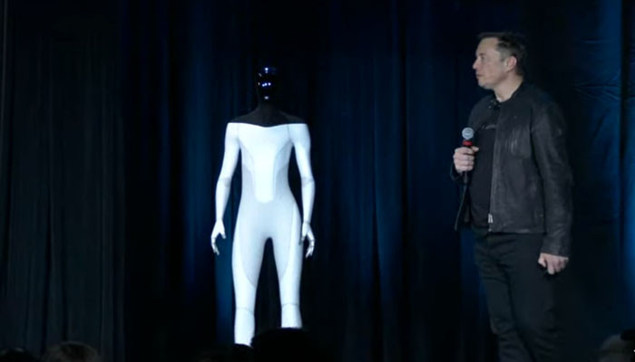 Elon Musk says #Tesla will build a humanoid robot prototype by next year