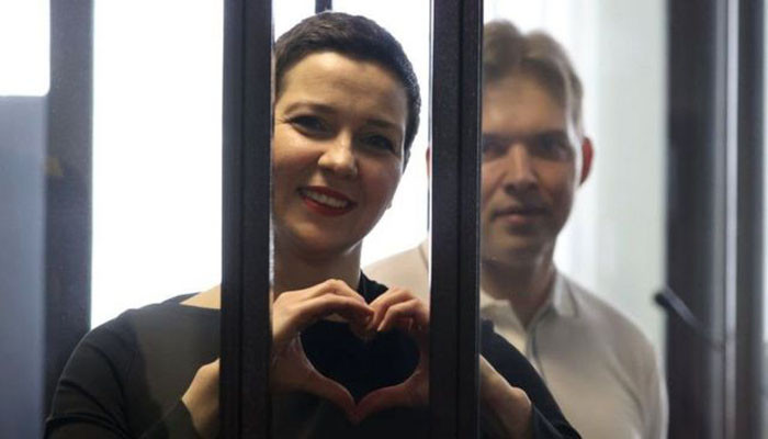 Belarus jail terms for opposition figures Kolesnikova and Znak