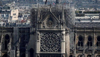 Работы по укреплению сгоревшего собора Парижской Богоматери завершены