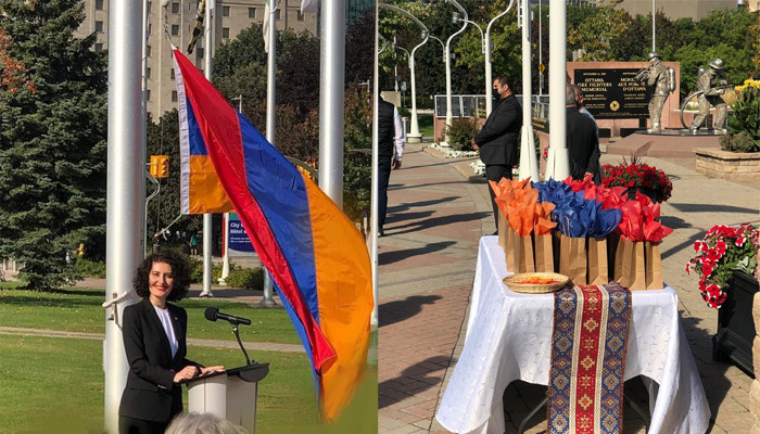 В Оттаве состоялась торжественная церемония поднятия флага Армении