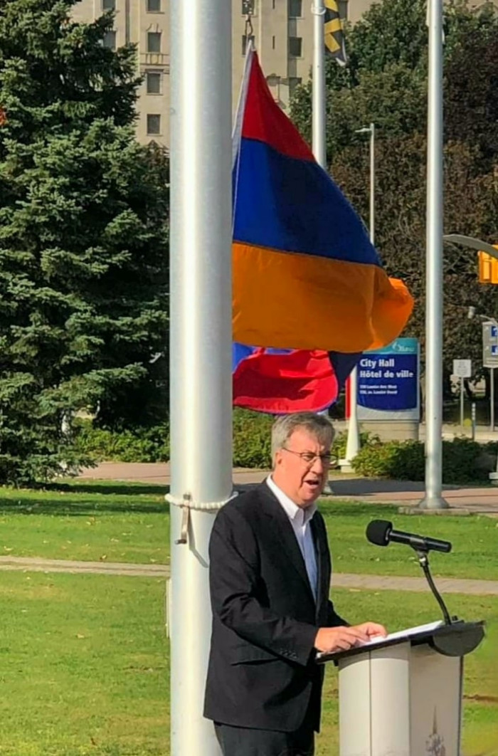 The Armenian flag was raised in Ottawa