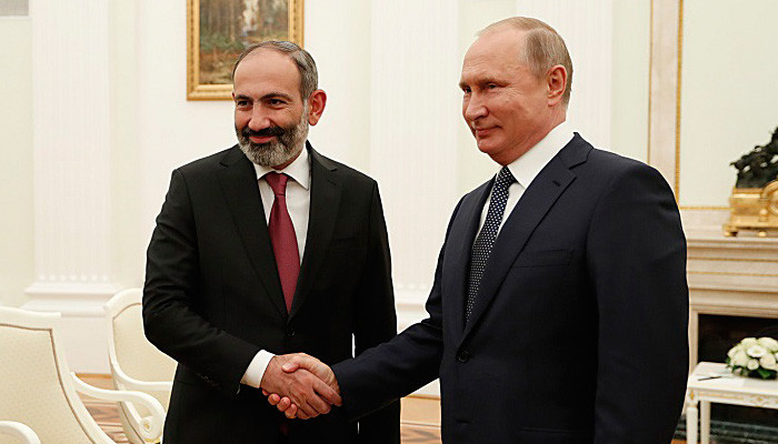 Путин встретится с премьером Армении 12 октября