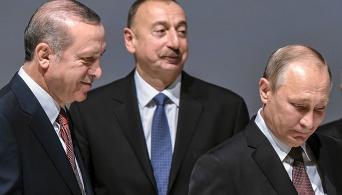 Путин обсудил с Алиевым и Эрдоганом ситуацию в регионе